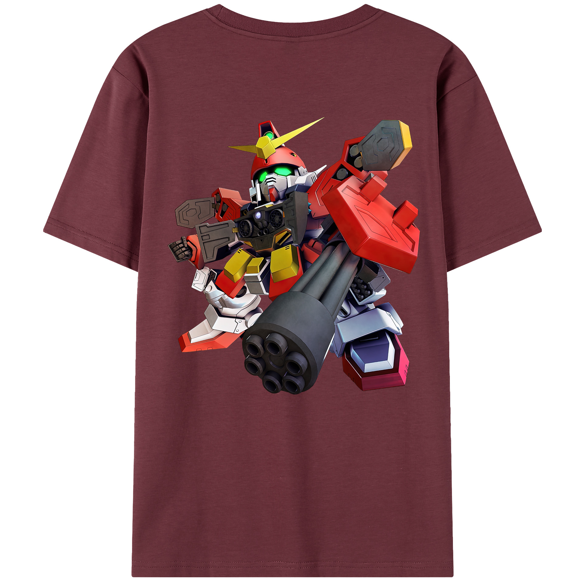 （画像用） 機動戦士ガンダム Mobile Suit Gundam 綿100％半袖Tシャツ（背面プリント）
